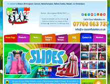 Tablet Screenshot of a-classinflatables.co.uk